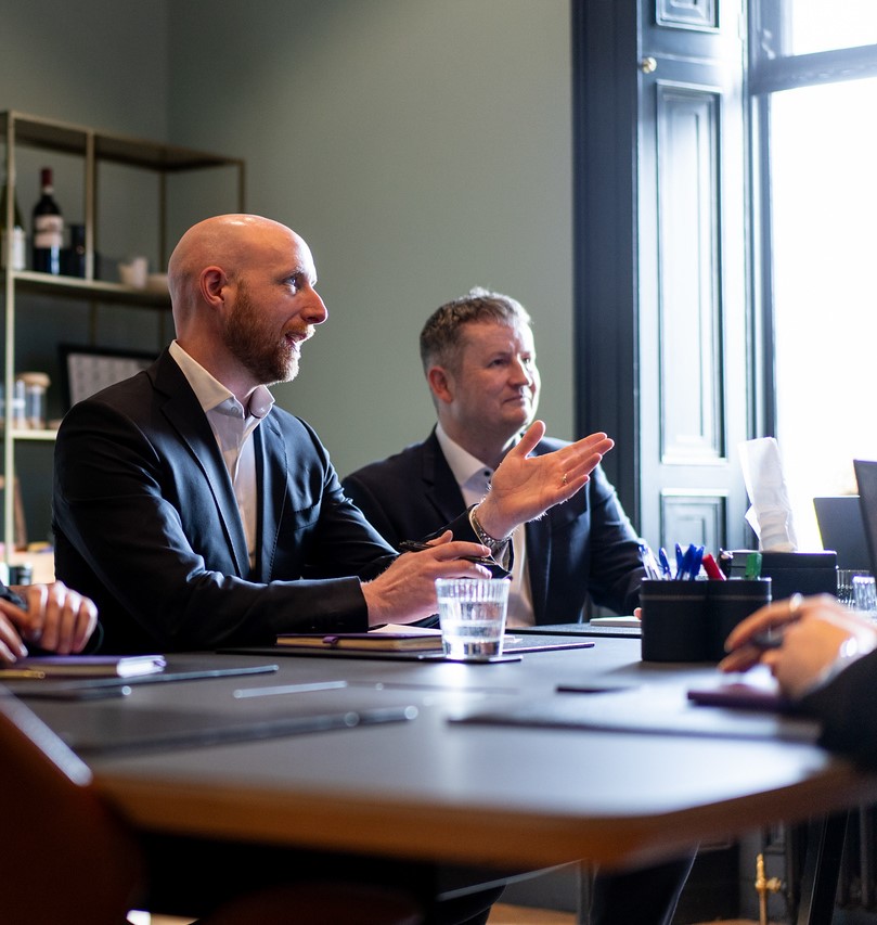 Mark & Niall boardroom